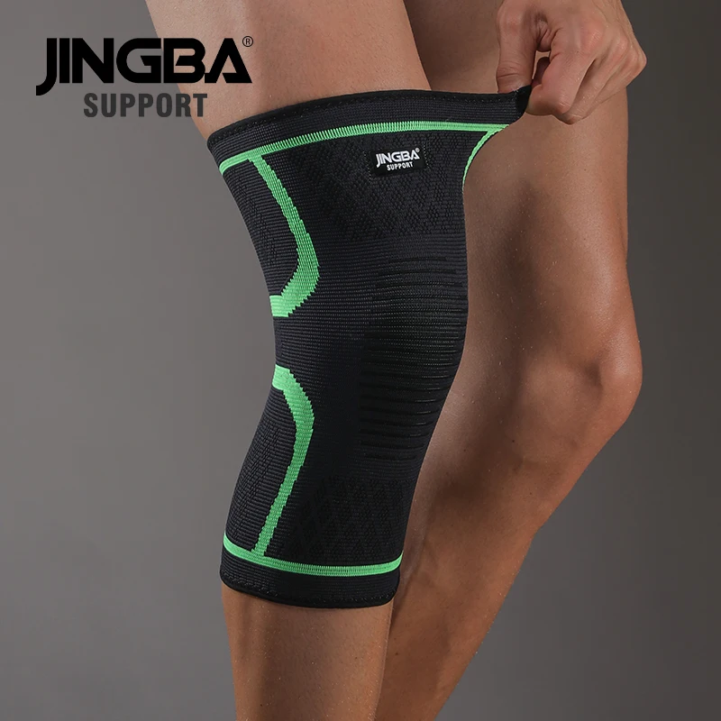 JINGBA SUPPORT Elastic Nylon knee pad Outdoor sports Volleyball basketball knee pads knee brace protector Safety rodillera