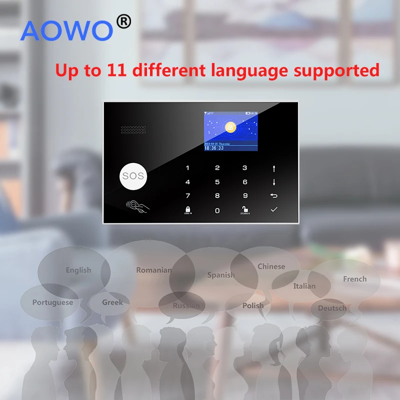 WiFi Alarm Tuya Wireless Security Alarm 4G Support Amazon Alexa Google Home Voice Control With RFID SOS IP Camera GSM Alarm Home