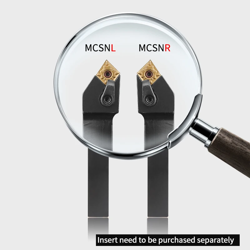 1pc MCSNR2020K12 MCSNR2525M12 외부 선삭 공구 홀더 CNMG 카바이드 인서트 MCSNR 선반 절삭 공구 세트