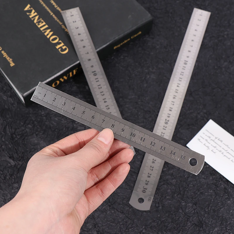 Hot sale 3Pcs Stainless Steel Ruler for Engineering School Office 15cm/20cm/30cm