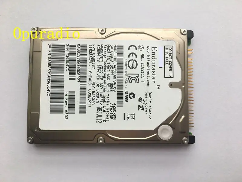 Brand new Hard Disk drive HEJ425030F9AT00 30GB For toyota Car HDD