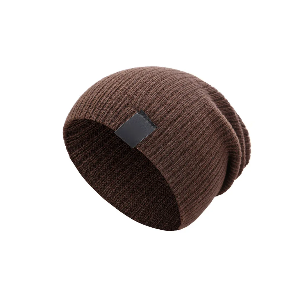 Wysokiej jakości męska czapka zimowa bawełniana zagęścić zimowa ciepła czapka beanie dla mężczyzn moda Unisex czapka z dzianiny Bonnet