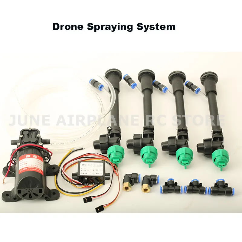 DIY Agricultural drone spray system high-pressure nozzle,Water pump,Buck module,Pump governor, Adapter, Water pipes for 5L/10L/1