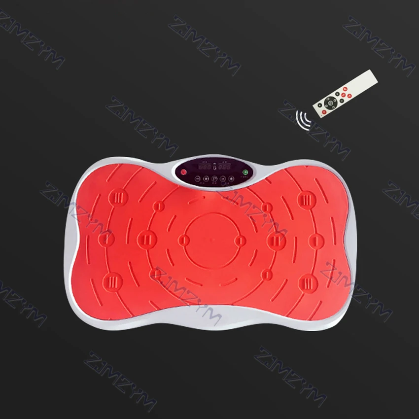 120KG Slim Vibration Machine Plate Platform Exercise Fitness Trainer Fat Burning Shaking Body Shaper with Remote Control 220V
