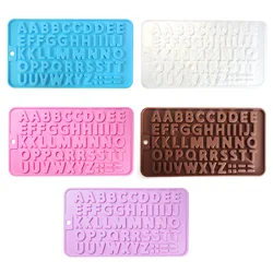 Stampo per dolci colorati stampo per cioccolato fai da te per uso domestico fondente lettera stampo cottura strumenti di macinazione numero di Silicone stampi in resina per gioielli