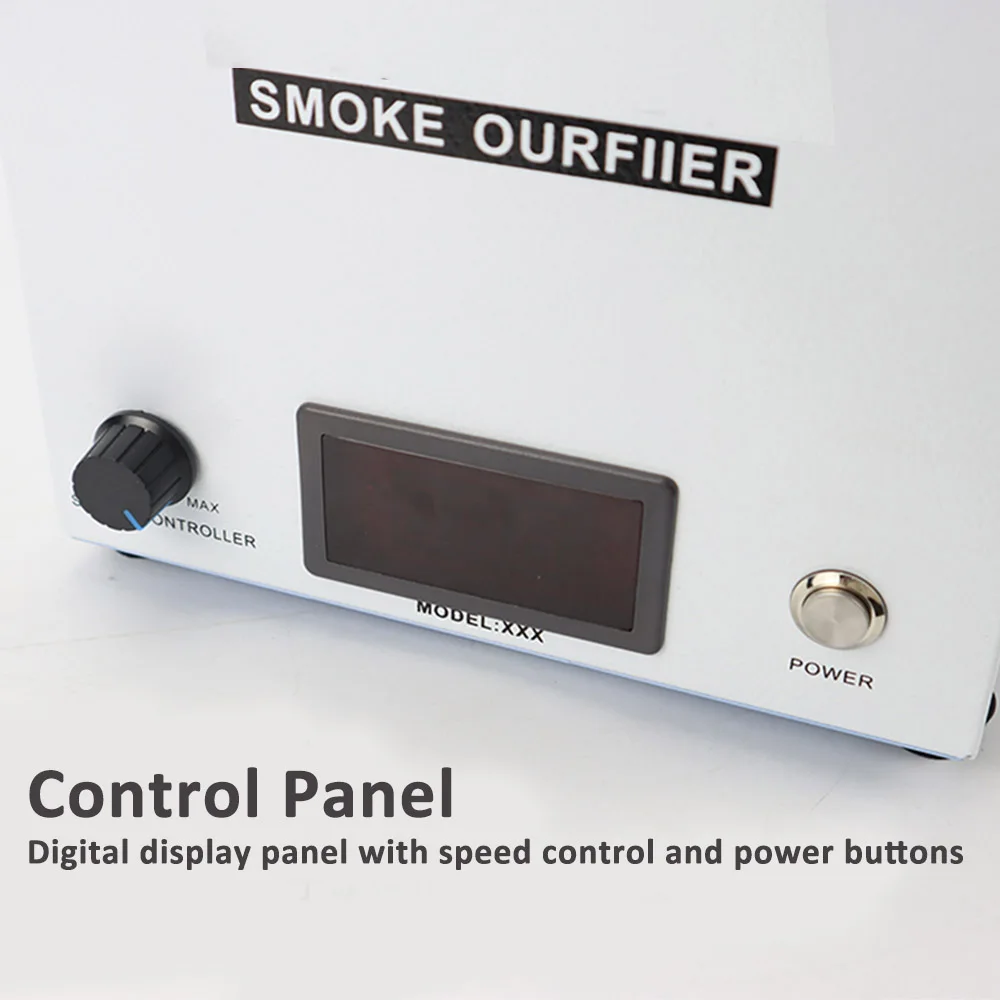 Mini Soldering เดสก์ท็อปควันเครื่องฟอกอากาศ Fume Extractor ตัวฟอกอากาศฝุ่น Purification สำหรับ PCB เมนบอร์ดเชื่อมดูดซับ...