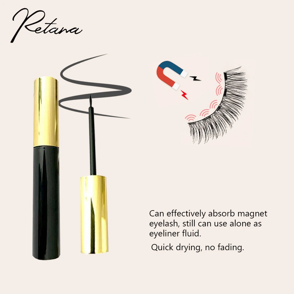 ชุดใหม่ของ 2 คู่ eyelash Magnetic MAGNET False eyelash Eyeliner Liquid แหนบ eyelash EXTENSION แต่งหน้าชุด