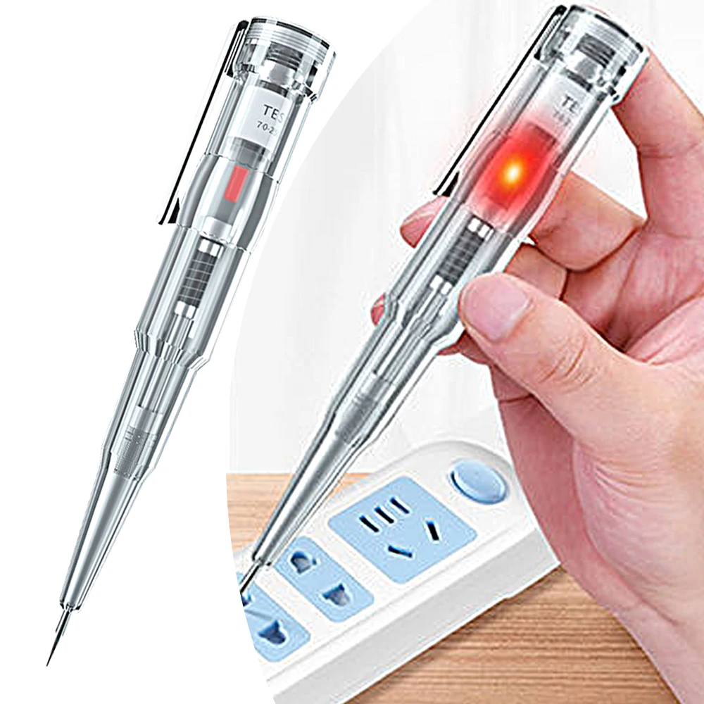 70-250V Waterproof Voltage Tester Induced Electric Pen Detector Screwdriver Probe with Indicator Light Voltage Tester Pen