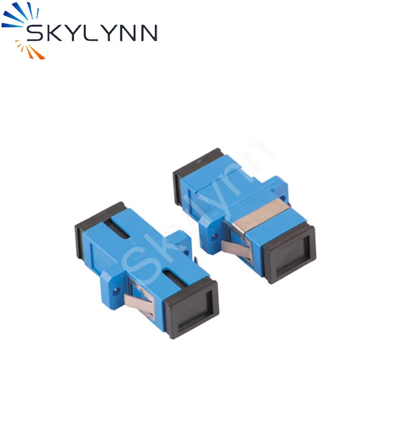 SC/UPC Single Mode Simplex/Duplex Blue Fiber Optic Adapter, SC/UPC Flange Head Coupler Connector