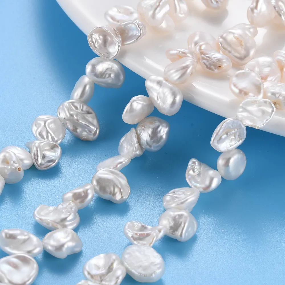 1 Strand Freshwater Natural Keshi Pearl Beads Strands for Fashion Bracelet Necklace DIY jewelry making Decor Accessories