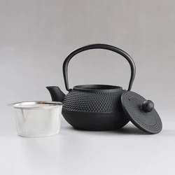 Small Japanese Iron Tea Pot with Stainless Steel Infuser Cast Iron Teapot 300ML  Tea Kettle for Boiling Water Oolong Tea