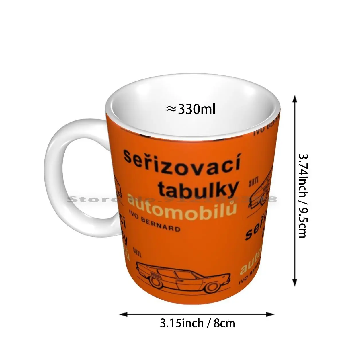 Skoda 110 R Coupe Ceramic Mugs Coffee Cups Milk Tea Mug Skoda Estelle 1970s 1980s 70s 80s Car Cars Classic Classic Car Classic