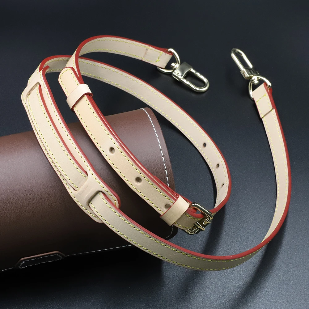 Genuine Leather Adjustable Bag Strap with Pad Handle Handbag Shoulder Strap Replacement for Women Bag Accessories 1.5*105-125cm