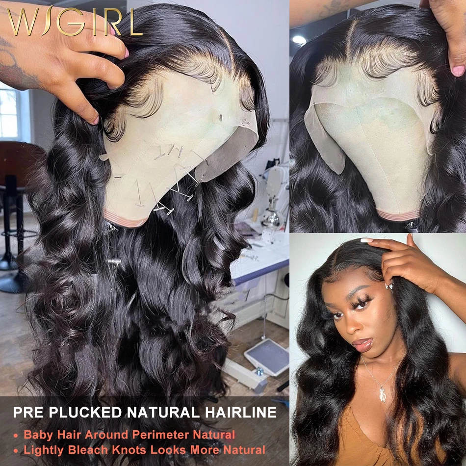 30 40 Inch 250 Density 13x6 Body Wave Lace Frontal Human Hair Wig Brazilian 13x4 Hd Lace Frontal Human Hair Wigs For Women