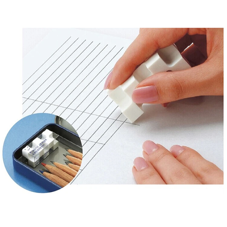 Japan KOKUYO U700N/U750 Creative Toy Bricks Style Eraser Multi-angle Erasing Supplies 28 Angles=