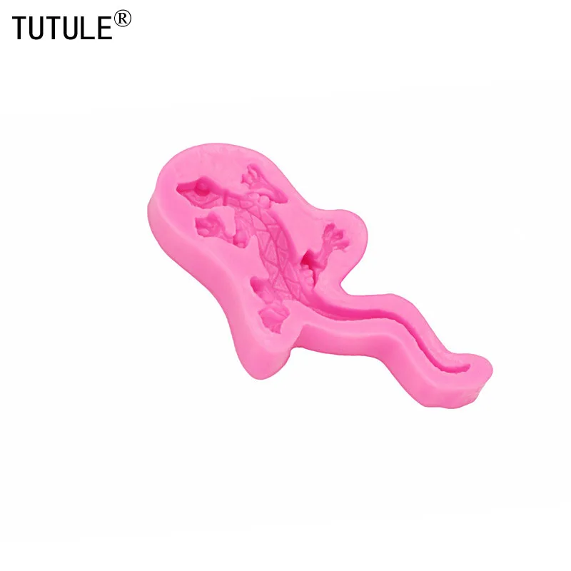 Gadgets - gecko Lizard Flexible Silicone Mold Polymer Clays, Food Safe, Fondant, Chocolate, Sugar Art, Candy, Gum Paste -Mold