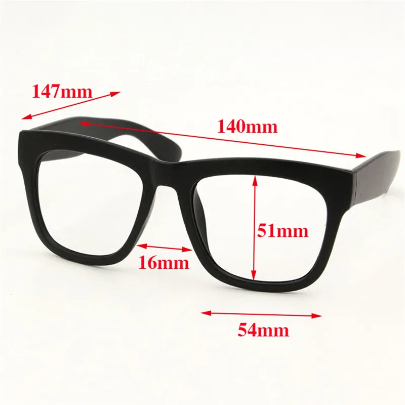 Cubojue Reading Glasses +150 200 250 Men Women Prescription Eyeglasses Frame Male Thick Black Vintage Nerd Spectacles Anti Blue