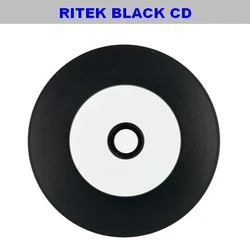 Ritek-/05/2019 vierges CD-R noirs, 700 Mo, 80MIN, 52X, 50 disques imprimables