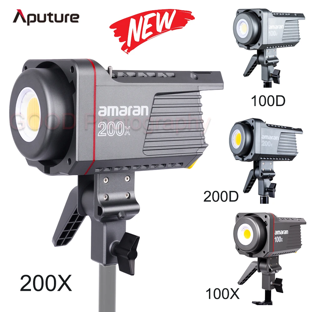 Amaran Aputure 100D 200D 100X 200X Studio Light 5600K 2700-6500K 100W 200W Photography Lighting For Camera Video Photo Light