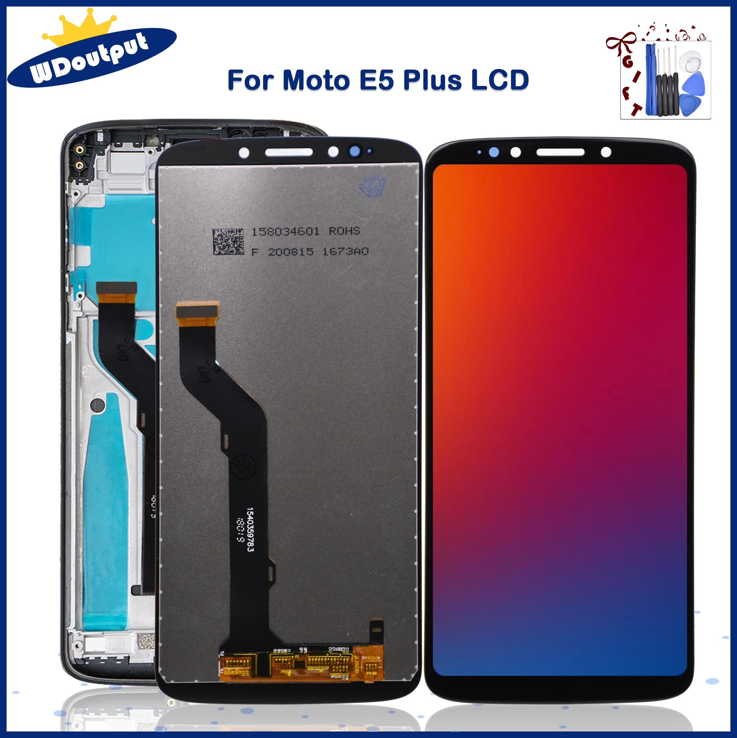 

6.0"Original For Motorola Moto E5 Plus LCD Display Touch Screen Digitizer Assembly Replacement For E5 Plus XT1924 with Frame