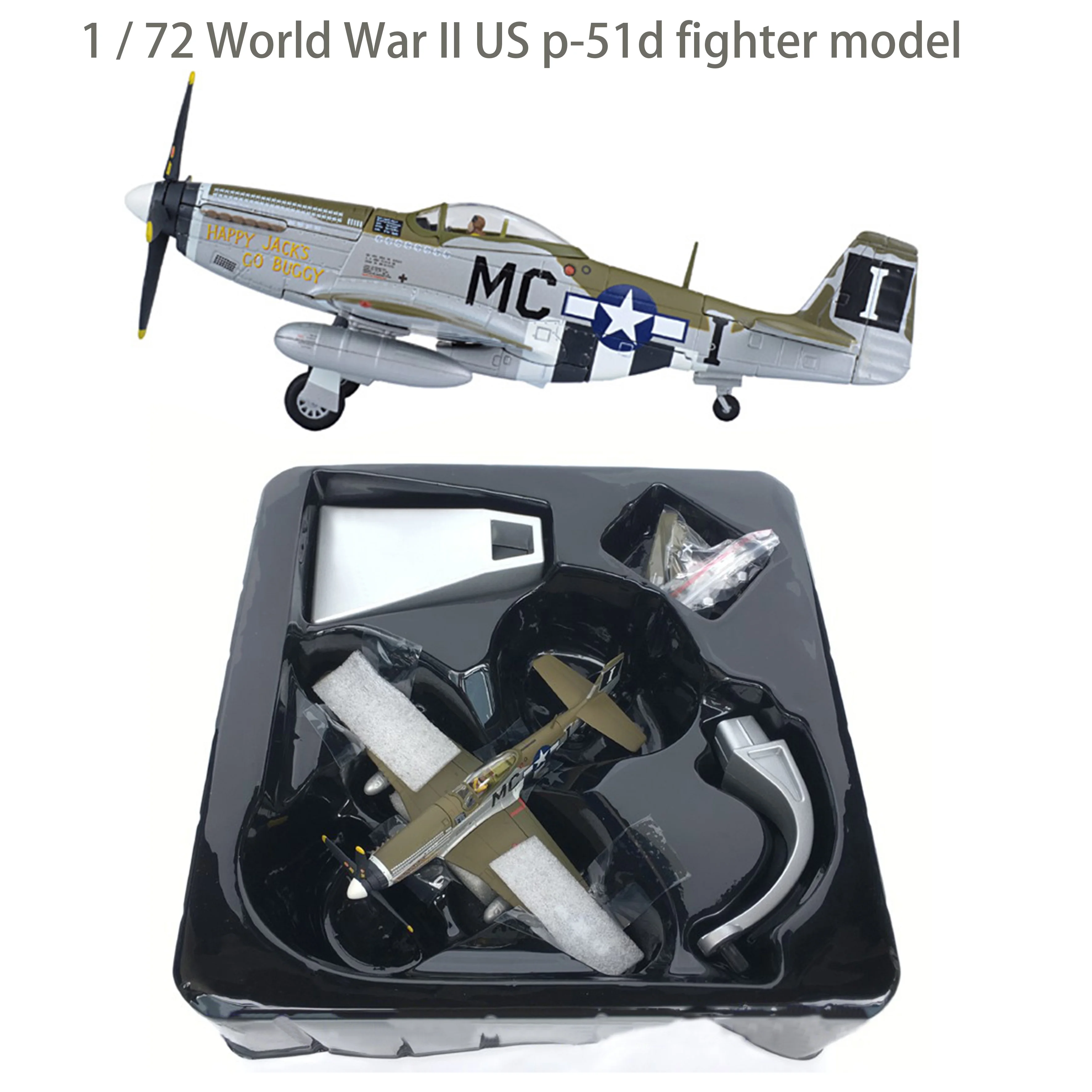 

Fine 1 / 72 World War II US p-51d fighter model Aa27706 alloy model