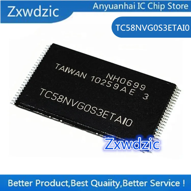 5 PCS 100%  New Original TC58NVG0S3ETAI0  TSSOP-48  S29GL032N90TFI04 TSSOP-48  S29GL064N90TFI02 TSSOP-56  Memory Chip