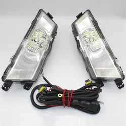 Led Light For Skoda Rapid 2013 2014 2015 2016 2017 Car-styling Front LED Fog Light Fog Lamp Fog Light Cover And Harness Assembly