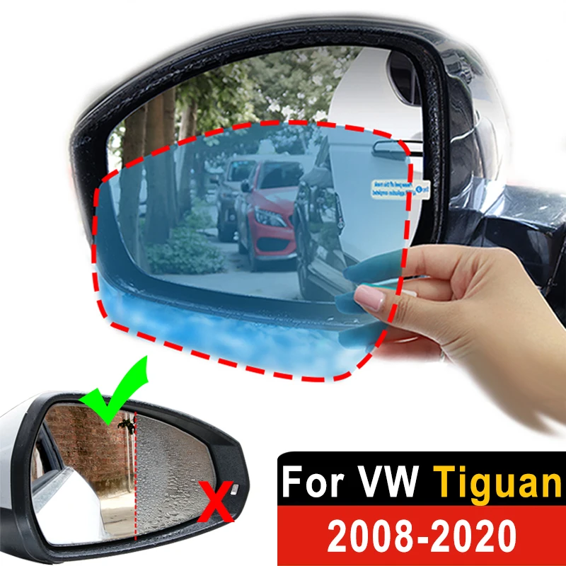 Rearview Mirror Anti Fog Rainproof Film Sticker For Volkswagen VW Tiguan MK1 MK2 2008-2020 Car Side Wing Window Glass Waterproof