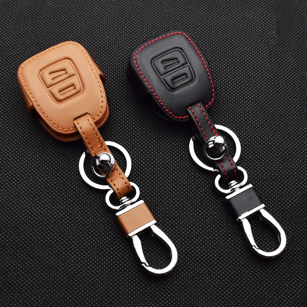 Leather Car Key Case Remote Control Fobs Shell Protector Cover Jacket Auto Accessories For Opel Vauxhall Astra G Zafira Vectra C