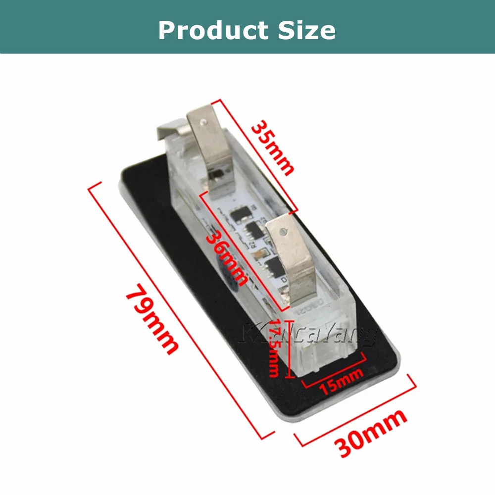 High Brightness LED License Plate Number Light Lamp For Benz Smart Fortwo Coupe Convertible 450 451 W450 W453 Error Free view 4