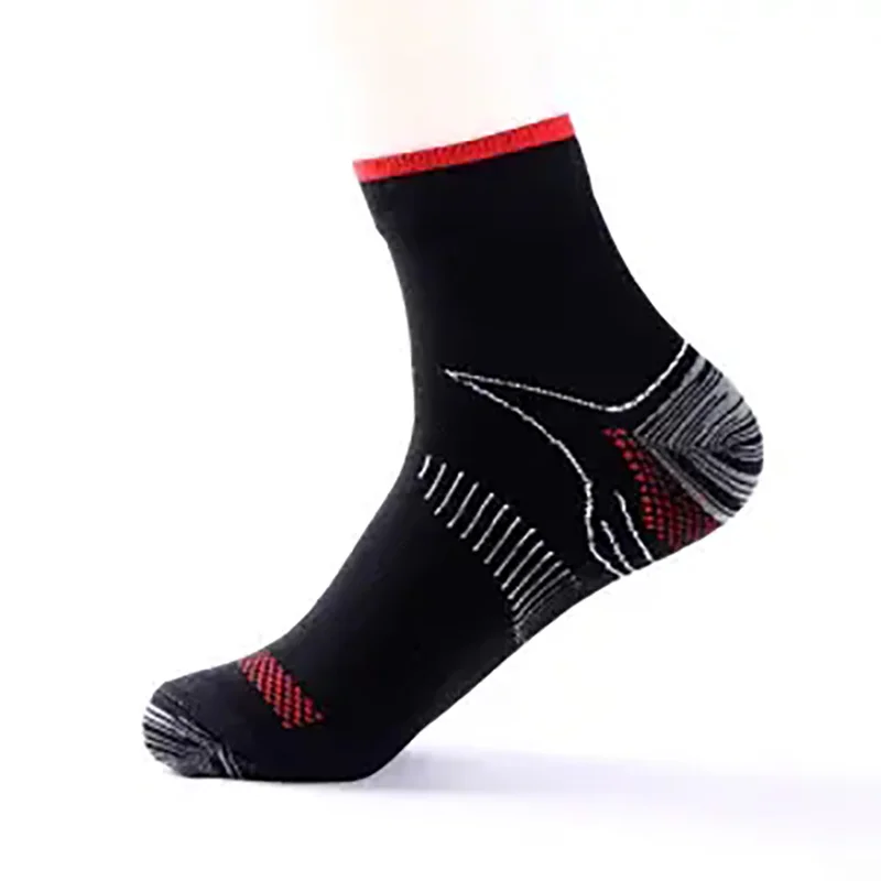 USHINE New Sports Men Women Unisex Foot Compression Socks For Plantar Fasciitis Heel Spurs Arch Pain Breathable Socks