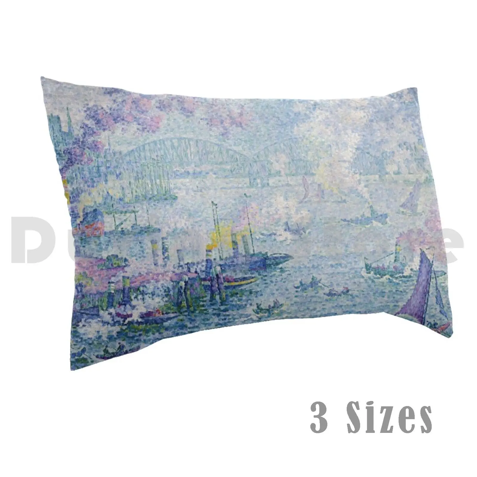 The Port Of Rotterdam , Paul Signac Pillow case 2699 The Port Of Rotterdam Paul Signac Port Of