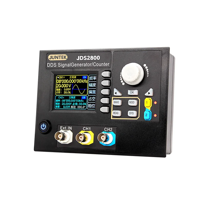 Imagem -06 - Juntek Jds2800 15m40m60m Dds Função Gerador de Sinal Controle Digital Medidor de Freqüência de Canal Duplo Gerador de Forma de Onda Arbitrária