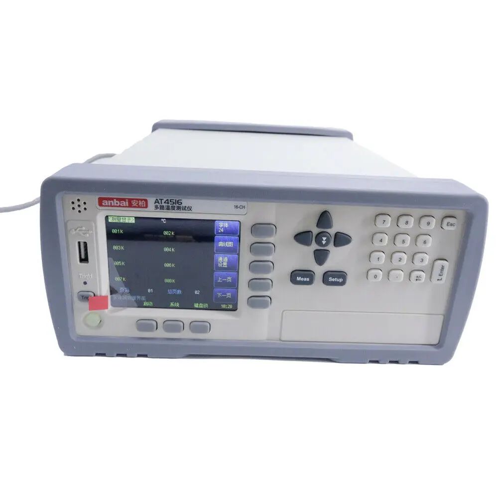 Termometer Digital 16 Saluran AT4516 Perekam Grafik Suhu Tinggi Pencatat Data Suhu Penguji Termokopel