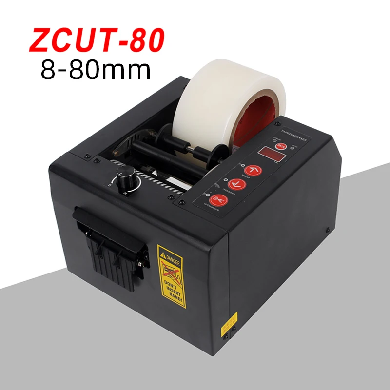 Band Dispenser Automatische Verpackung Band Dispenser ZCUT-80 8-80mm Klebeband Schneiden Cutter Maschine Automatische Band Cut Maschine