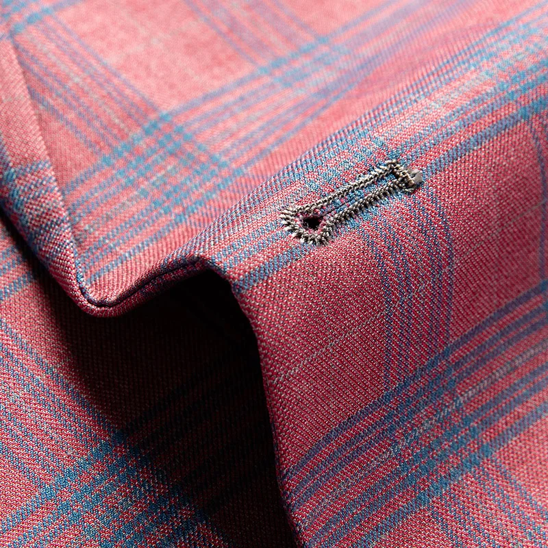 Chaqueta informal a cuadros para hombre, Blazer ajustado de algodón, traje inglés, a la moda, para primavera y otoño, S-6XL, novedad de 2021