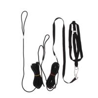 Parrot Leash Adjustable Bird Harness For Small to Large Parrots Macaws Black