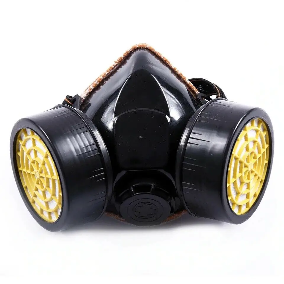 Emergency Survival Veiligheid Respiratoire Gas Masker Goggles & 2 Dual Bescherming Filter