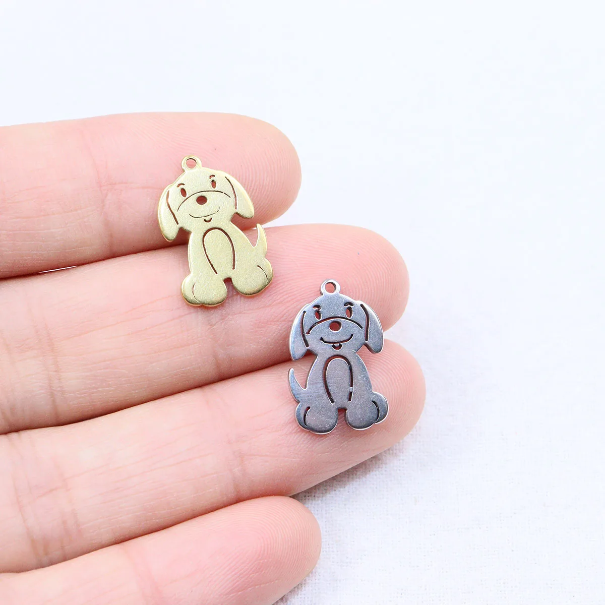 

10 шт. 10*18 мм, оптовая продажа, красивые подвески из нержавеющей стали, женский аксессуар «сделай сам», ожерелье, серьги, бесцветные, 2 цвета