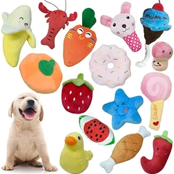 Pelúcia Squeaks Brinquedos para Animais de Estimação, Brinquedo Chew Interativo, Resistente à mordida, Brinquedo de Limpeza, Acessórios para Cães, Cachorro, Gato, Chihuahua