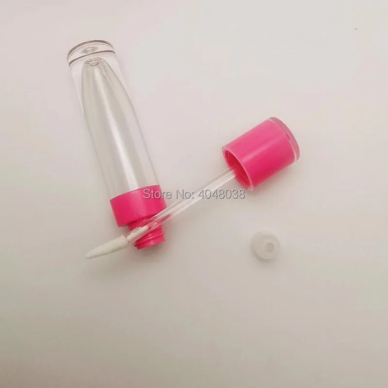 

Empty 6.5ML Lipgloss Tube Round Pink White Black Cosmetic Lipgloss Containers DIY Lip Gloss Tubes with Clear Wands 500pcs