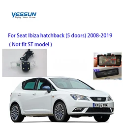 Yessun CCD Rear View Camera for Seat Ibiza hatchback 5D 2008-2019 Parking Reverse Backup 4 LED CAMERA Car license plate