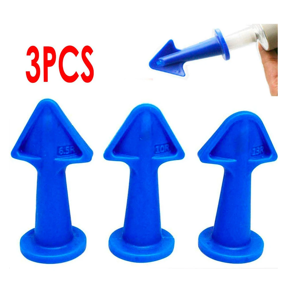 3 Pcs Caulk Nozzle Applicator Silicone Caulking Tools Sealant Nozzle Caulking Epoxy Piston Nozzle Accessories Caulking Nozzle