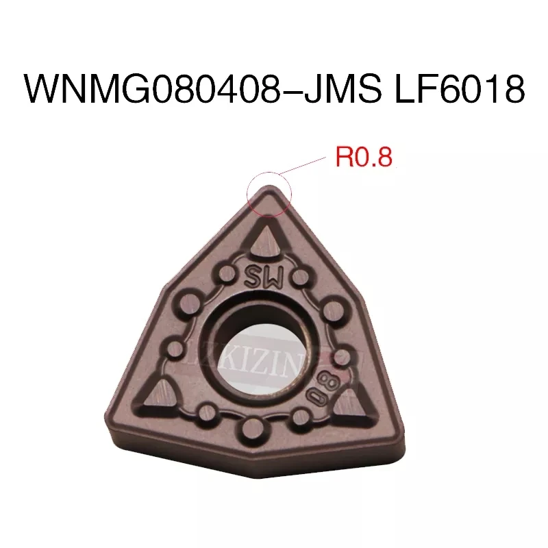 10pcs WNMG080404 WNMG080408 HA HS JMS MA MS MQ LF6018 DESKAR Carbide Insert Cutter CNC Lathe Turning Tool for Stainless Steel