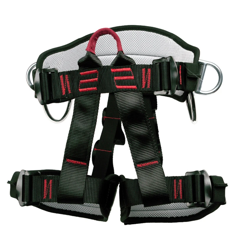 Imagem -02 - Outdoor Rock Climbing Half Body Harness Camping Cinto de Segurança Outdoor Expand Training Equipamento de Sobrevivência Equipamento de Proteção 25kn