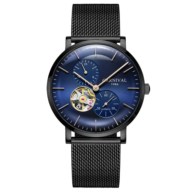 Reloj Hombre Carnival Fashion Mechanical Watch Man Brand Luxury Sapphire Automatic Movement Wristwatch for Men Relogio Masculino image 3
