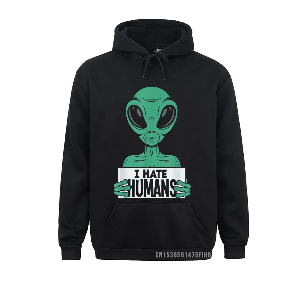 Funny Alien UFO Extraterrestrial I Hate Humans Alien Lover Hoodie Printing Hoodies Men Sweatshirts Cool Hoods Coupons