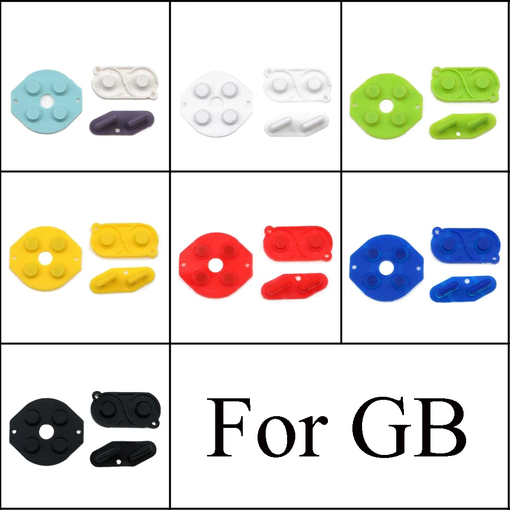 

7 Colors Optional Button Conductive Rubber Pads replacement for Gameboy Classic for GB Fat DMG direction AB select start button