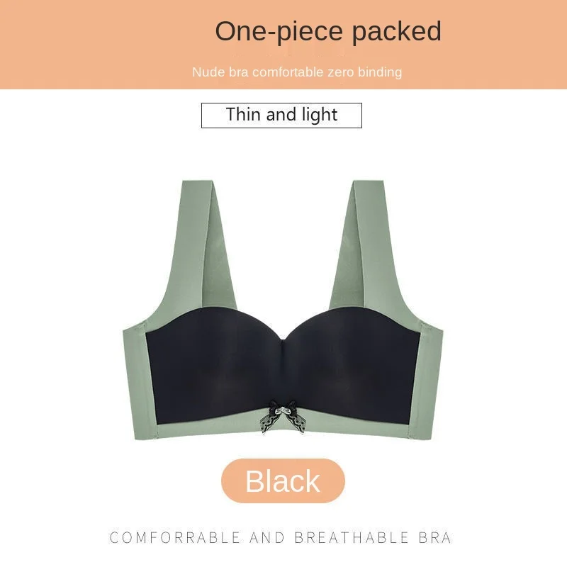 Women\'s Cotton Underwear Sexy Color Matching Bra Fashion Push Up Comfort Brassiere Plus Size Female Traceless Sexy Lingerie