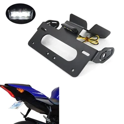 Motorcycle Rear Tail Tidy Fender Eliminator Kit Fit For YAMAHA YZF R1M  2016-2024 YZF-R1 YZF R1S 2015-2024 License Plate Holder